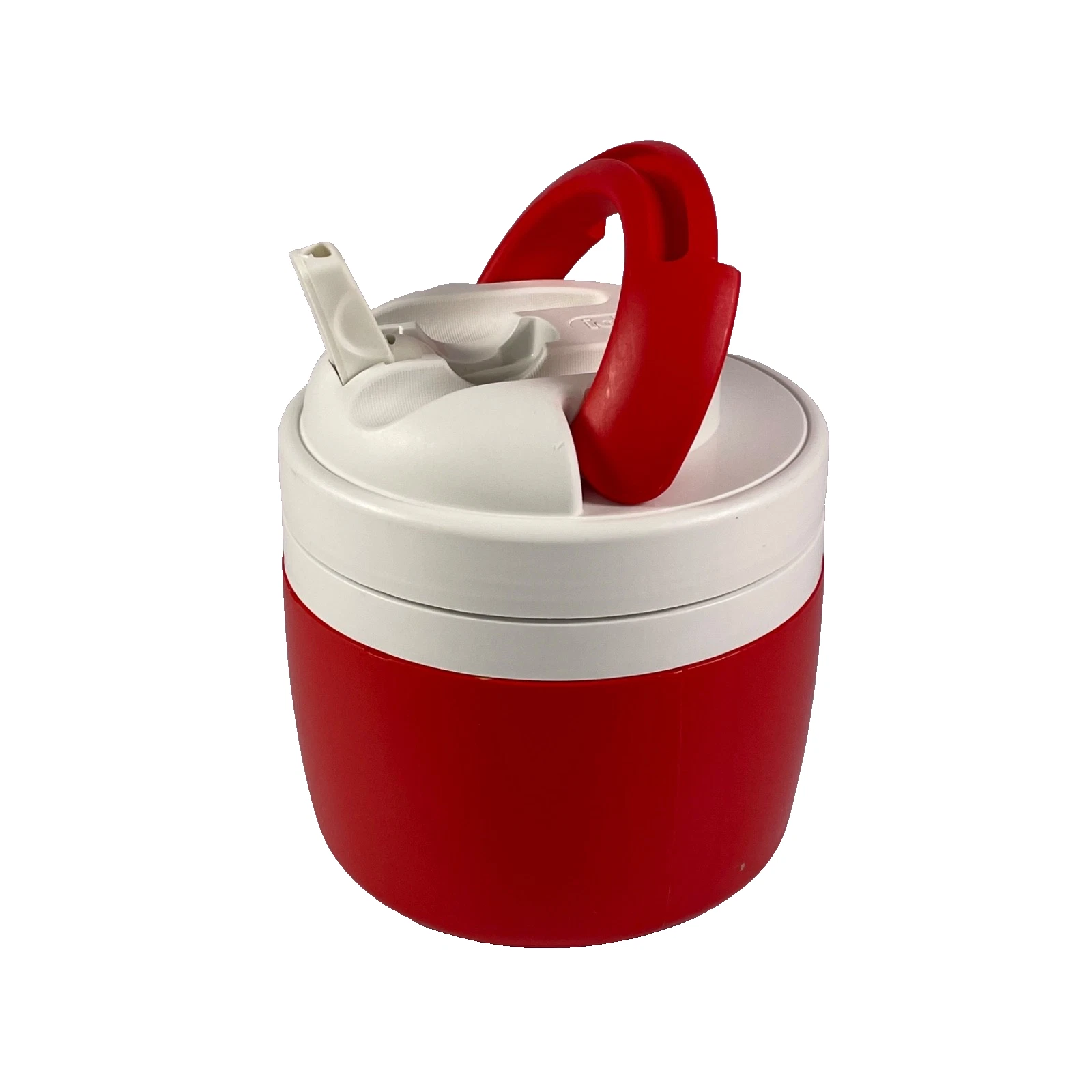 VTG 90’s IGLOO COOLER 8 CUP 2 QT Red White Retro BBQ Camping 9” Made in USA