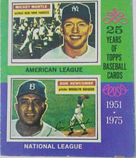Topps 1975 Most Valuable Players 1956 #194 Mickey Mantle Don Newcombe