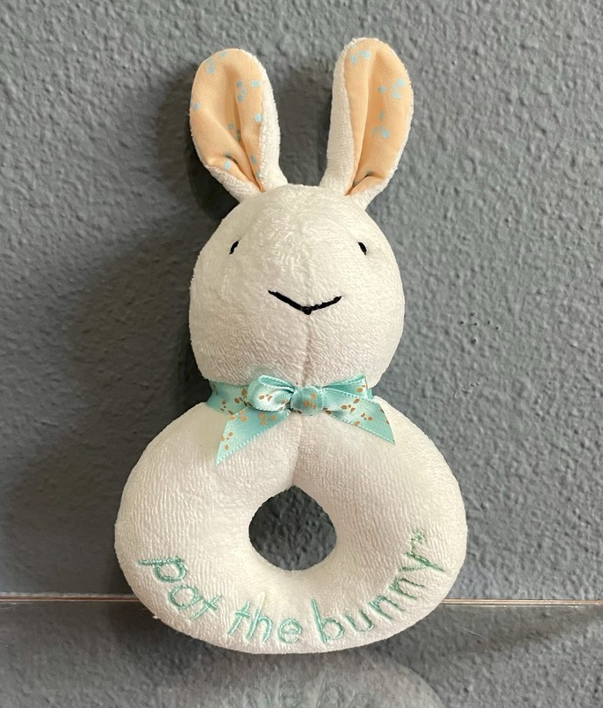 Eden Pat The Bunny Ring Baby Rattle Plush