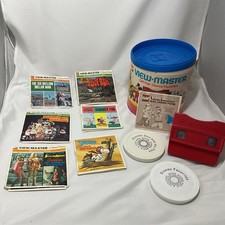 Vintage View Master Gift Pak Viewer Works Box  8 reels