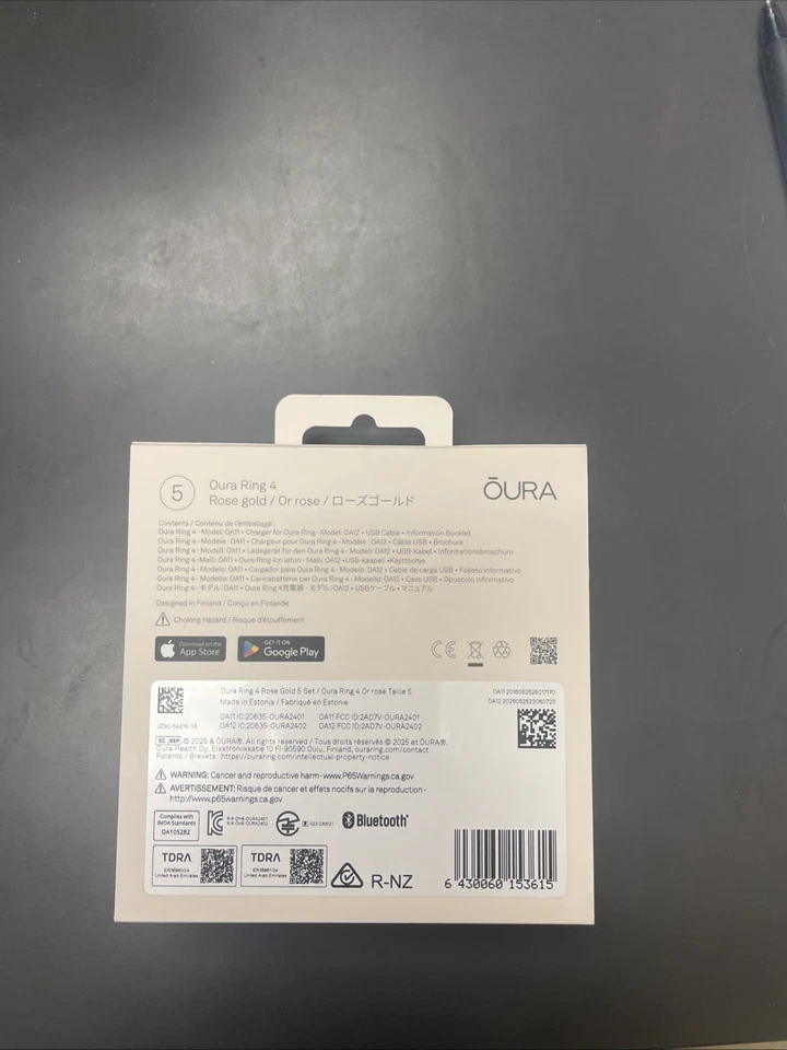 Oura Ring Gen 4 - ROSE GOLD - Size 5 *Brand New In Box Factory Sealed* - Image 4 of 4