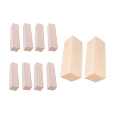 10 Pcs DIY Blank Wood Planks Unfinished Wood Plank DlY Carving Wooden Blocks