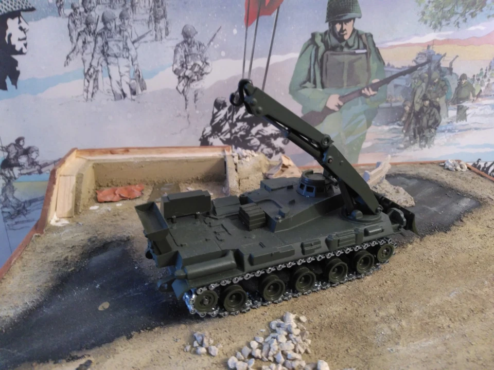CHAR PLUTON AMX 30. AVEC GRUE. SOLIDO. 1/50 - Photo 3/4