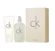 CK One by Calvin Klein 6.7 oz EDT spray+ 6.7 skin moisturizer Set NIB