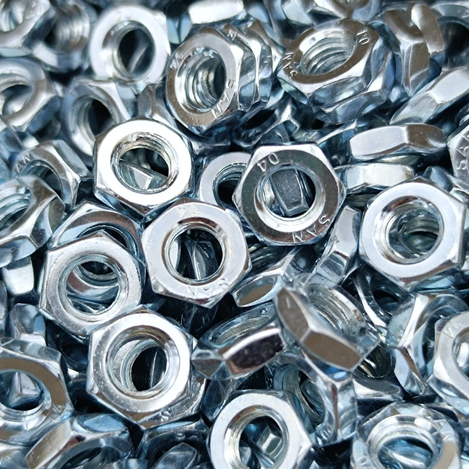 Flachmutter M3 - M16 DIN 439 Sechskantmutter niedrig Stahl verzinkt Mutter 04 - Bild 4 von 4