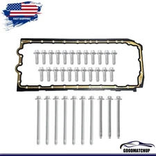 NEW For BMW E90 E82 N52 N53 Oil Pan Gasket Set with Bolts KIT 11132210959 USA
