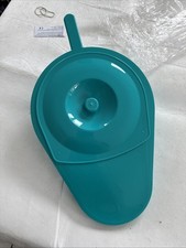 Stechbecken mit Deckel und Griff Bettpfanne aus Kunststoff, abgeschrägt grün