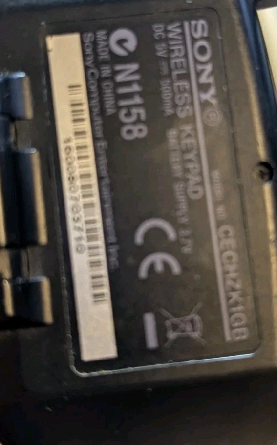 Teclado inalámbrico Sony PlayStation 3 PS3 para mando - Funciona sin cable Foto 2 de 2