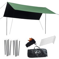 Wind Tour Portable Multifunctional Outdoor Camping Traveling Awning Backpacki...