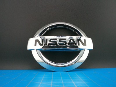Nissan Genuine Front Grille Emblem Badge Chrome Black 90890-0X00A OEM Logo