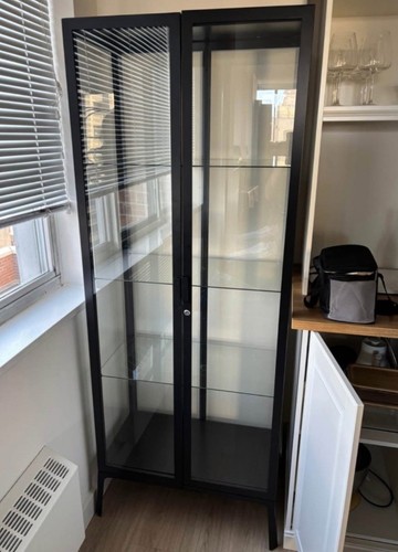 Ikea Milsbo Metal & Glass Cabinet - Assembled (2 Available)