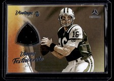 Vinny Testaverde 2022 Panini Luminance Vintage Materials Relic Card #VM-VTE