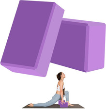 9"X6"X3" Yoga Blocks, Soft Non-Slip Surface Premium Foam Blocks, Supportive, Lig