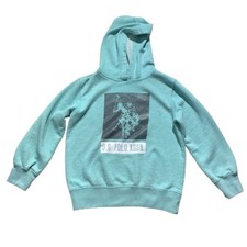 U.S. Polo Assn. Teal Hoodie Child Size 8   Casual, Graphic, Pullover