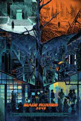 全世界 375枚限定 ブレードランナー 2049 シルクスクリーン ポスター x/375 Screen Print Kilian Eng Blade Runner 2049 Art Movie