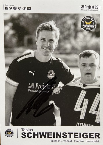 Autogrammkarte Ex-Profi Tobias Schweinsteiger | 2022 | Bananenflanker Legenden - Bild 1 von 2