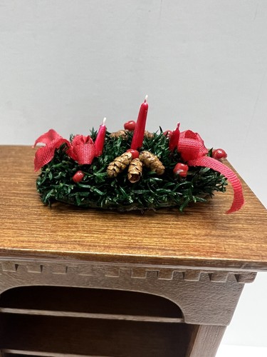 VTG 80s Dollhouse Miniature 1:12 Holiday Christmas Decorations/Table Centerpiece - Picture 5 of 8