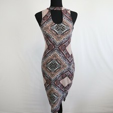 Rue21 Dress Womens Small Bodycon Scoop Neck Party Colorful Sleeveless