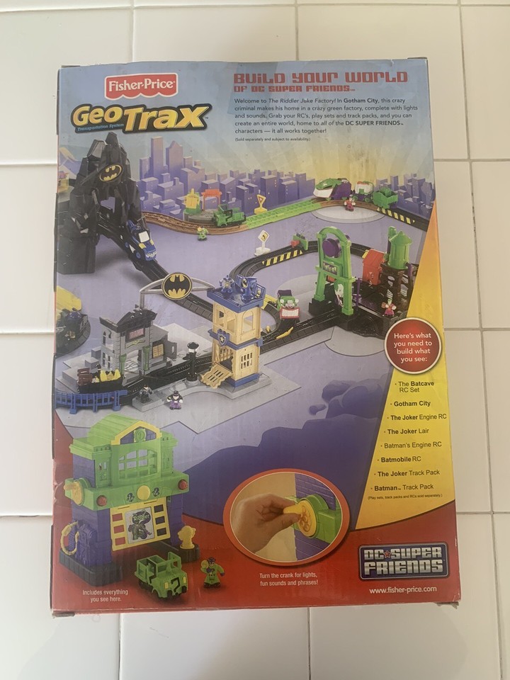 DC SUPER FRIENDS THE Riddler Joke Factory BATMAN Geo Trax Imaginext ...