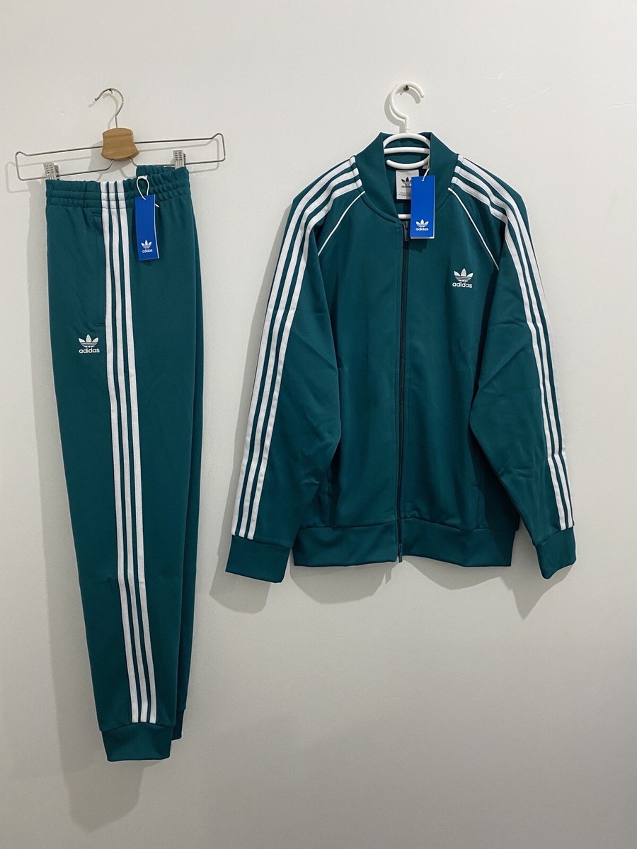 Adidas Originals Superstar Tracksuit Legacy Teal White Size 2XL | eBay