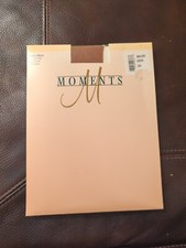 MOMENTS Basic Sheer Control Top Shadowtoe Pantyhose S/M SUNTAN