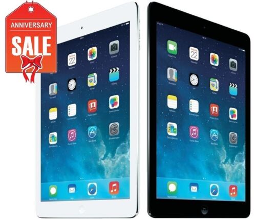 Apple iPad Air 1st 16 32 64 128GB, WiFi, Cellular Unlocked, Gray Silver - GOOD - Afbeelding 1 van 6