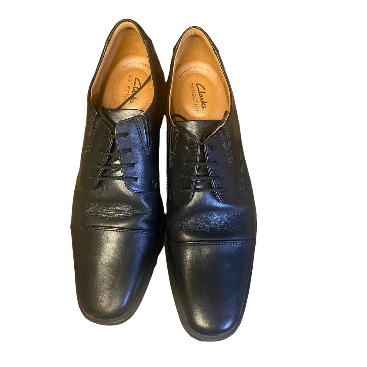Collection by Clarks 15770 Lace Up Black Oxford Dress Shoes 