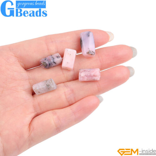 Natural Assorted Gemstone Faceted Tube Column Beads for Jewelry Making 8x12mm - Picture 49 of 192