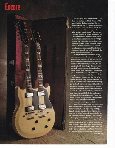 1958 Gibson EDS-1275 Double 12 Dual Neck Guitar 1994 Article & Photo / Great Art