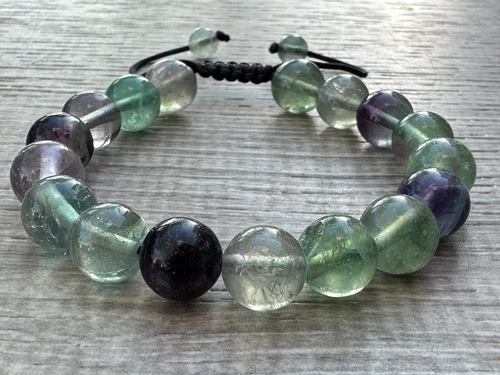 Grade A++ Edelstein Perlen verstellbar Armband 10 mm, echte Kristalle Armbänder - Bild 61 von 124