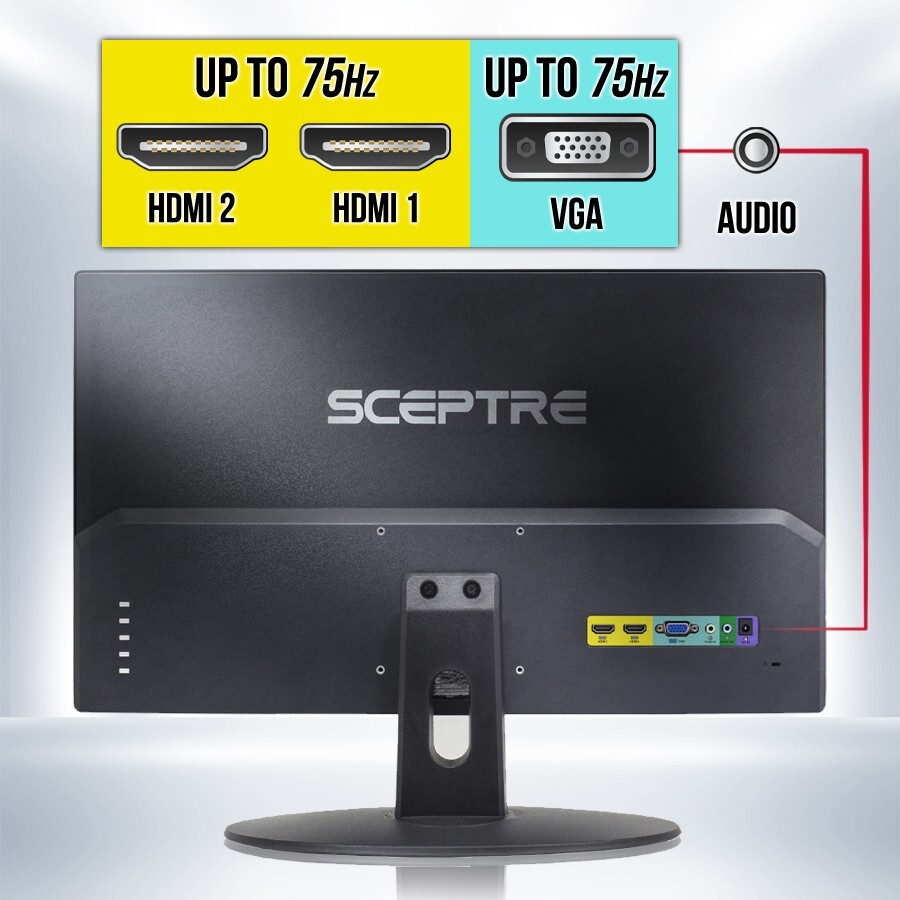 Sceptre E205W16003R 20" LED Monitor 75Hz 1600x900 3ms Built In