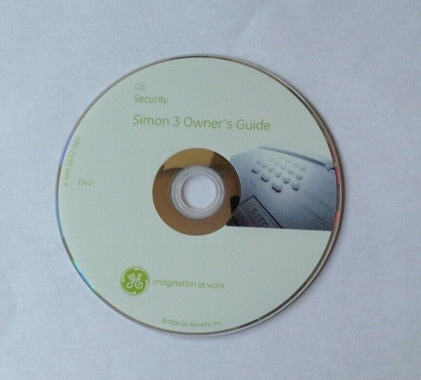 GE ITI SIMON 3 SECURITY ALARM OWNER GUIDE SOFTWARE CD/DISK - Image 2 of 3