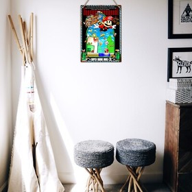 SUPER MARIO BROS 3 POSTER ART Metal Print Tin Sign Retro Gaming Arcade 8bit Nes