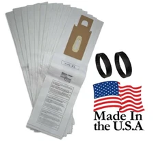 12 Oreck CC Allergen Vacuum Cleaner Bags + 2 Belts Fit XL XL2 Upright Models 