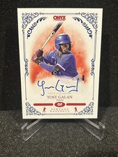2022 Onyx Vintage Autographs Blue Yosy Galan Auto Texas Rangers #VAYO