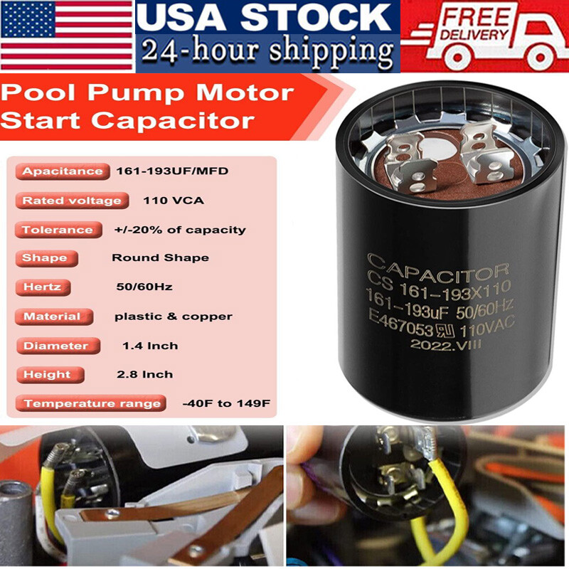 For Hayward Super Pump 0.75HP 1.0HP 1.5HP Pool Pump Start