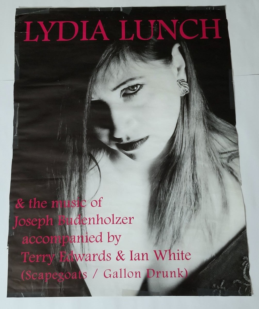 LYDIA LUNCH CONCERT POSTER NEW WAVE PUNK ROCK STREET FLYER