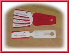 Austrian Airlines OS Kofferanhänger Reise Airline 5 Stück Neu cc