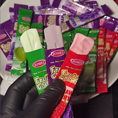 Gummy Fruit Chews Sweet Sour Candy 24pcs Per Pack - FREE SHIPPING