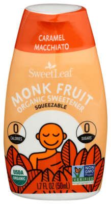 Sweetleaf  Organic Sweetener Monk Fruit Squeezable Caramel Macchiato   1 Each  1