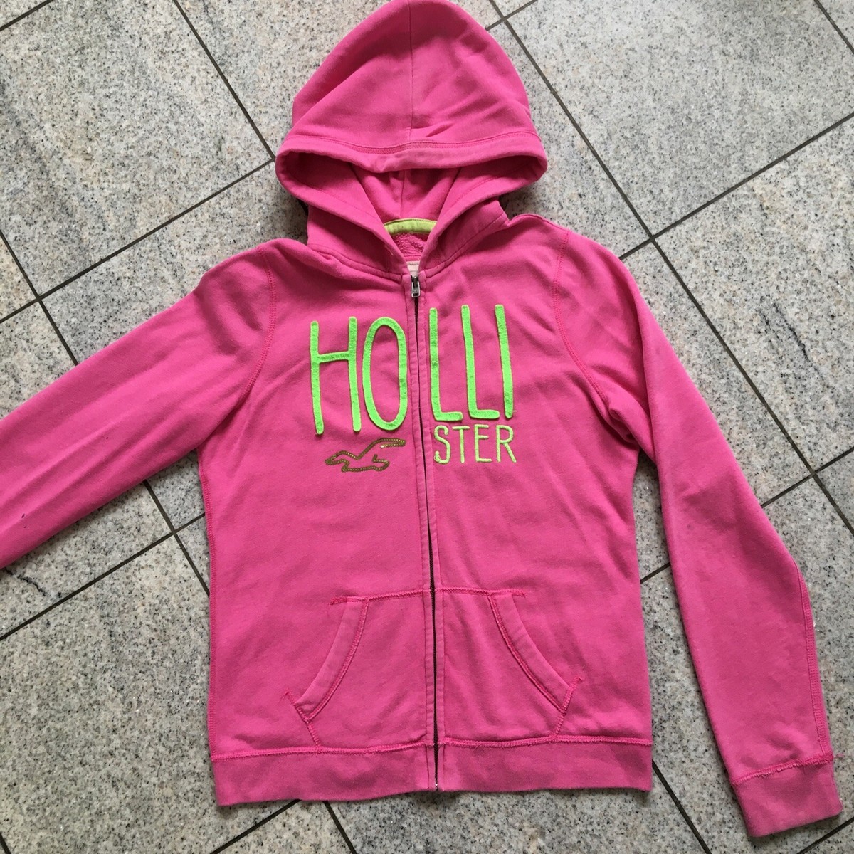 Hollister Mädchen Sweatshirt Jacke Kapuze, L