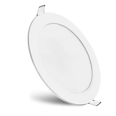 BRIGHTEX 20W led recessed ceiling panel light 200mm cut out cool white round flat 8inch