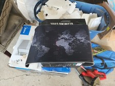 RGB LED Gaming Mouse Soft Pad Extra Large Oversized Glowing World Map 31.5X12''