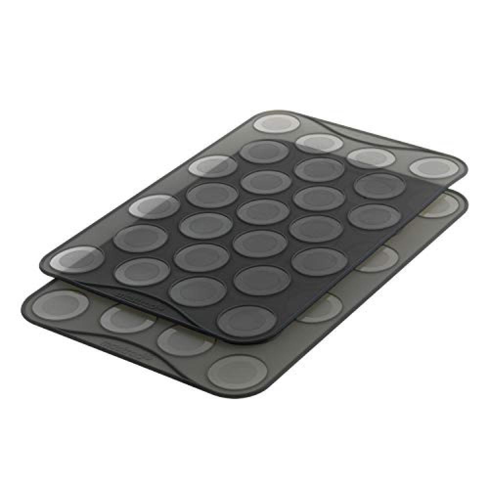 mastrad, Stampo in Silicone per Macarons, Nero - NUOVO