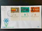 ISRAEL 1964 INDEPENDENCE DAY TECHNOLOGY  TAB SINGLES SET  CACHET FDC UNAD