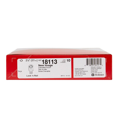 10 New Image Drainable Colostomy Pouch 12'' L, 2-Piece System  2.25'' Flange 18113
