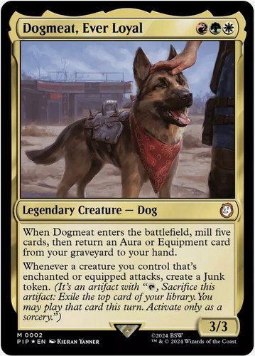 MTG Dogmeat Constant Companion (Foil) Secret Lair x Fallout Greet