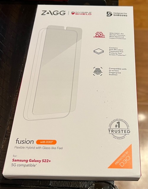 Zagg Invisible Shield Fusion D30 Screen Protector for Samsung Galaxy
