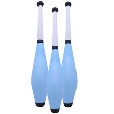 3 x Blue JD Coloured Trainer Juggling Club - Quality Beginner Juggling Pin Set