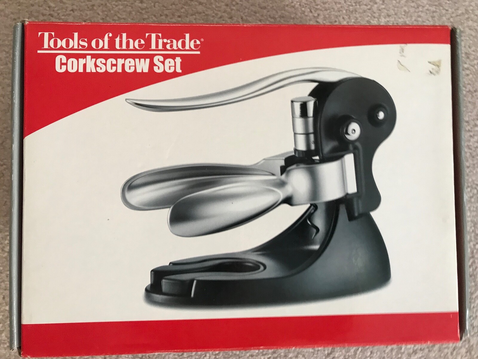 Tools of the Trade 4-piece corkscrew set in original box, never used